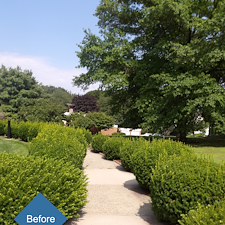 Commercial-Maintenance-Weeding-Pruning-at-St-Mark-Roman-Catholic-Church-in-Stratford-CT 2